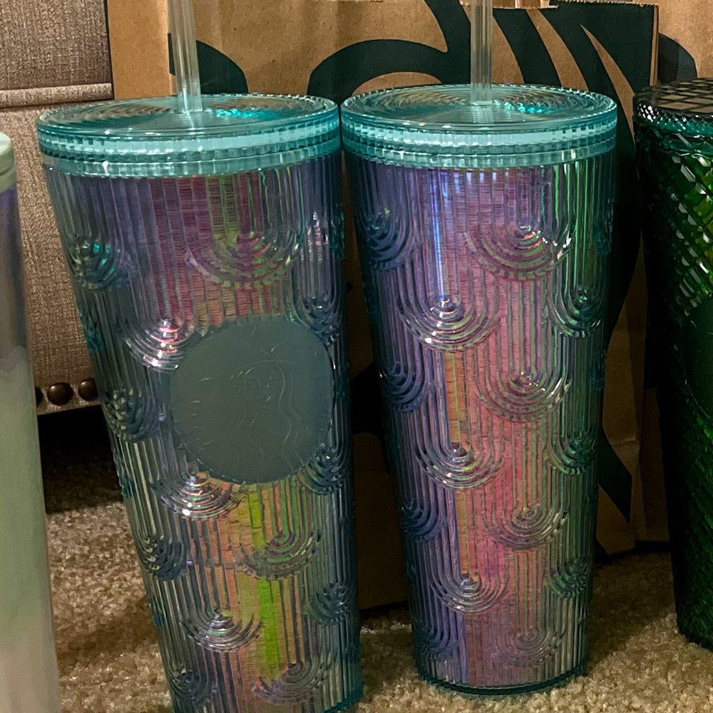 Starbucks Mermaid Scale Venti Cold Cups